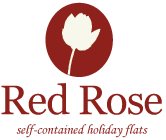 Logo for Red Rose Holiday Flats, self catering accommodation in Blackpool